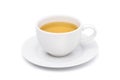 White cup of hot tea Royalty Free Stock Photo