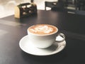 White cup of Mocha. Royalty Free Stock Photo
