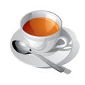 White cup of tea Royalty Free Stock Photo