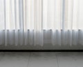 White curtain or drapes background. Royalty Free Stock Photo