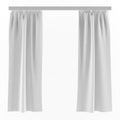 White curtains background