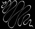 white curved line on a black background Royalty Free Stock Photo