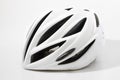 White cycling elmet in a white background Royalty Free Stock Photo