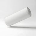 White cylinder pillow isolated on white background Royalty Free Stock Photo