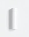 White Cylindrical Container Mockup Isolated On White Simple Monochrome Background Royalty Free Stock Photo