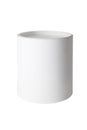 White cylindrical round tub