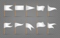 White 3d flags icons Royalty Free Stock Photo