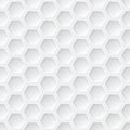 White 3d hexagon seamless pattern