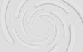White 3d spiral shape, abstract digital render illustration, modern futuristic background pattern Royalty Free Stock Photo