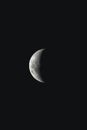 White & Dark moon side black Royalty Free Stock Photo
