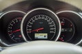 White dashboard of new car Royalty Free Stock Photo