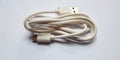 White Data cable usb charger