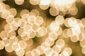 White Christmas Tree Lights Bokeh Background