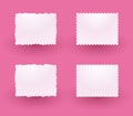 White decorative labels