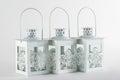 White decorative lanterns