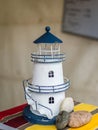 White decorative lighthouse