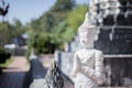 White Deity or Seraph Buddha Statue Royalty Free Stock Photo