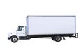 White Delivery Truck isolated Royalty Free Stock Photo