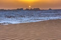 The White Desert at Farafra in the Sahara of Egypt. Royalty Free Stock Photo