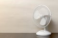 White desk oscillating fan Royalty Free Stock Photo