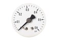 White dial of the pressure gauge. Point and scale of the measuring device Royalty Free Stock Photo