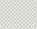 Vector Abstract White diamond shape upholstery luxury background with golden buttons & border