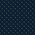 Dark blue Diamond Shape Upholstery Luxury Background With Golden Buttons