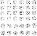 White Dice Royalty Free Stock Photo