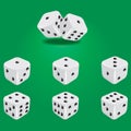 White dice