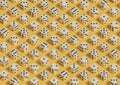 White dice isometric background. Seamless pattern. 3d illustration
