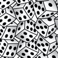 White dice risk taker gamble art background Royalty Free Stock Photo