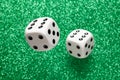 White dice Royalty Free Stock Photo