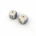 White dices Royalty Free Stock Photo