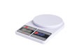 White Digital kitchen scale machine for weighing .clipping path Royalty Free Stock Photo