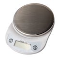 White digital kitchen scales Royalty Free Stock Photo