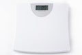 White digital scale weight