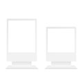 White digital stand and touch screen. Vector Royalty Free Stock Photo
