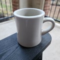 White Diner Style Coffee Cup