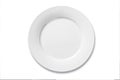 White dinner plate Royalty Free Stock Photo