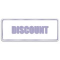 the white discount coupon for sales Royalty Free Stock Photo