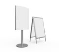 White Display Advertising Stand