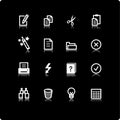 White document icons