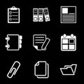 White Document Office Icons