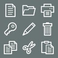 White document web icons Royalty Free Stock Photo