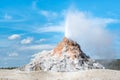 The White Dome Geyser Yellowstone National Park Royalty Free Stock Photo