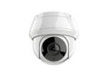 White dome security camera isolated on transparent background Royalty Free Stock Photo