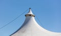 White dome of the tent against the blue sky Royalty Free Stock Photo