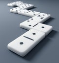 White domino Royalty Free Stock Photo