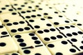 White domino blocks. executive and risk control concept