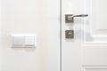 White doors. Two switches Royalty Free Stock Photo